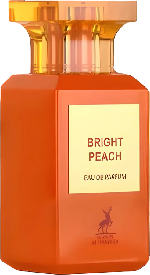 Frasco original de Bright Peach de Maison Alhambra