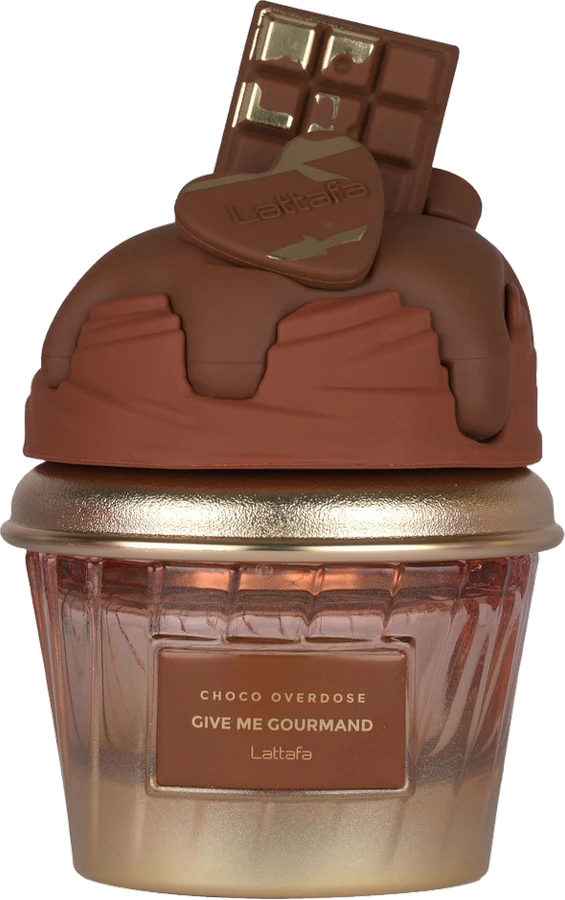 Frasco original de Give Me Choco Overdose de Lattafa