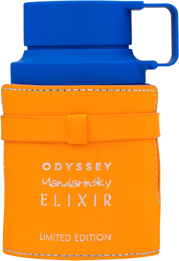 Frasco original de Odyssey Mandarin Sky Elixir de Armaf